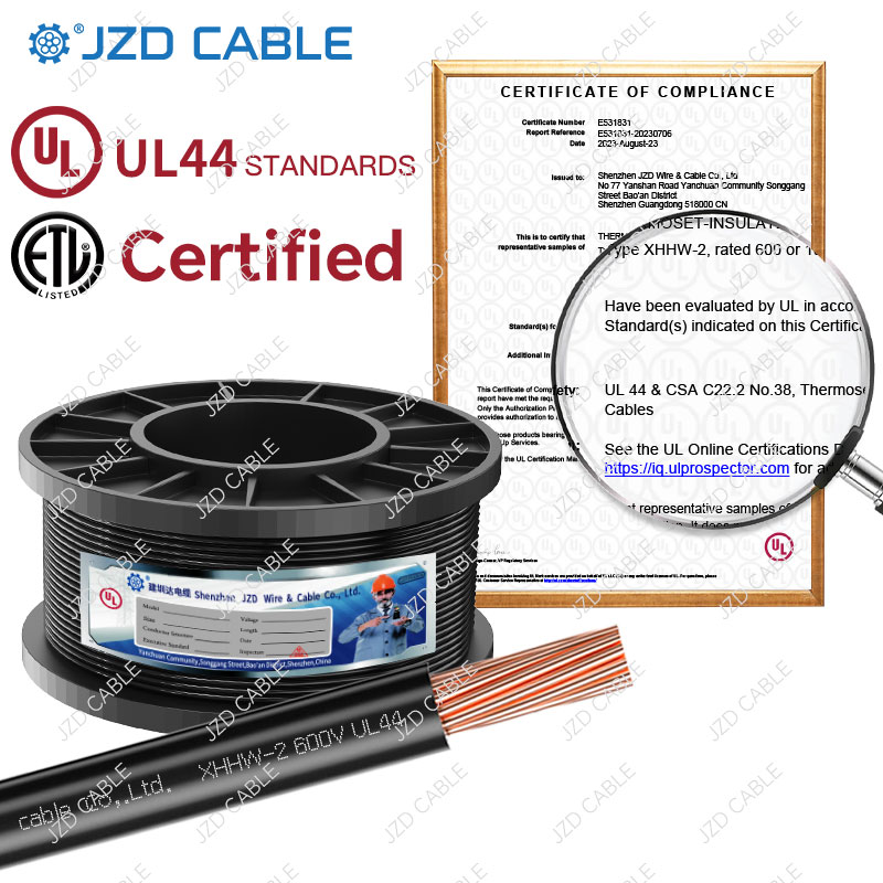 建圳達 XHHW-2 單芯線 | 600V 交聯(lián)聚乙烯銅芯線 | 90℃干濕環(huán)境專用?